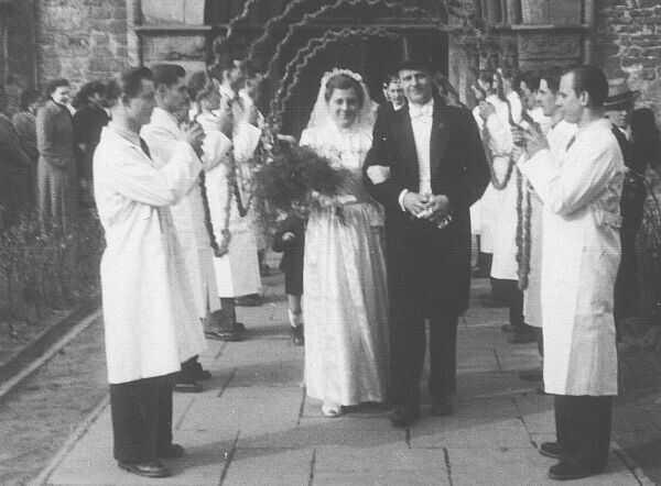 Margrit und Hellmuts Hochzeit 21.03.1953